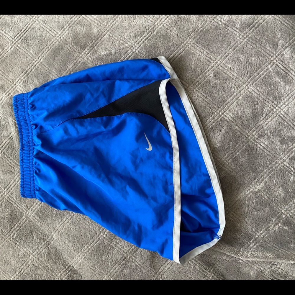 blue nike shorts